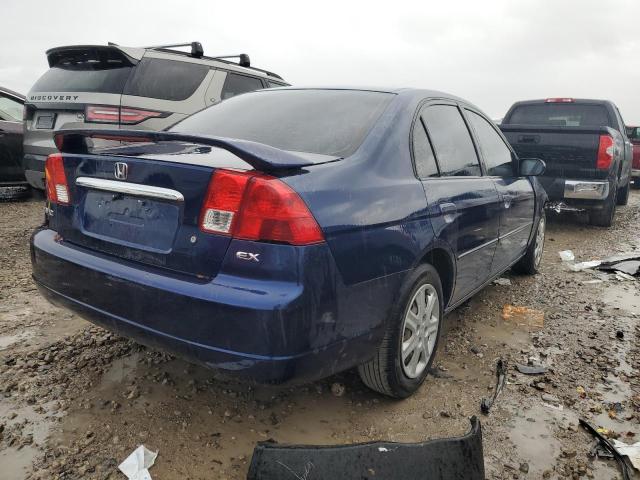 2HGES26713H558912 - 2003 HONDA CIVIC EX BLUE photo 3