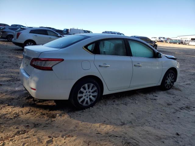 3N1AB7APXFY367797 - 2015 NISSAN SENTRA S WHITE photo 3