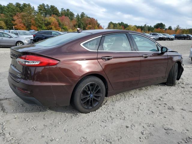 3FA6P0MUXKR137247 - 2019 FORD FUSION SEL MAROON photo 3