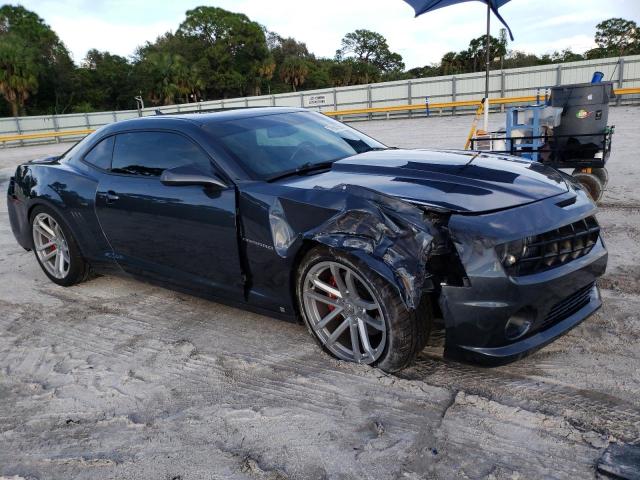 2G1FK1EJ9A9123601 - 2010 CHEVROLET CAMARO SS GRAY photo 4