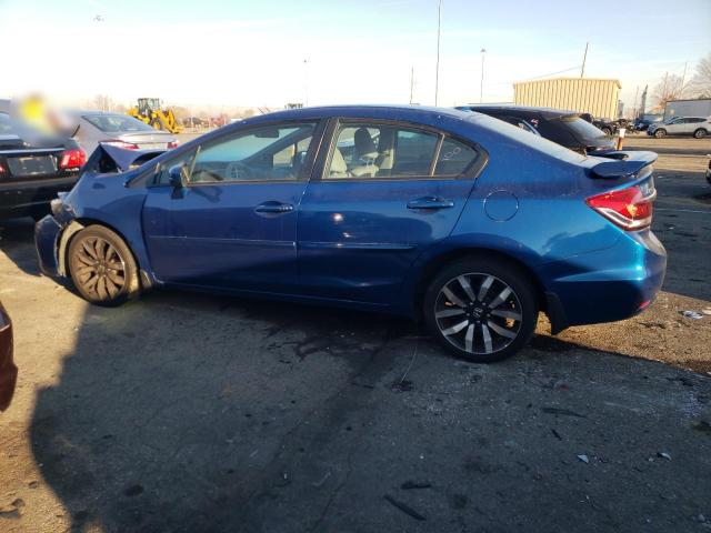 2HGFB2F91FH504861 - 2015 HONDA CIVIC EXL ლურჯი ფოტო 2