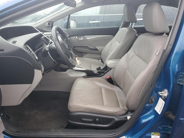2HGFB2F91FH504861 - 2015 HONDA CIVIC EXL ლურჯი ფოტო 7