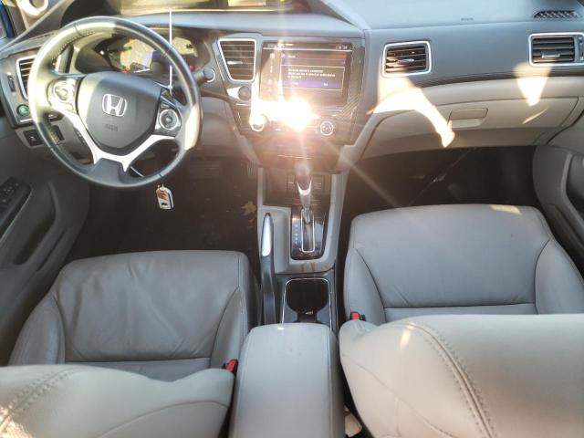 2HGFB2F91FH504861 - 2015 HONDA CIVIC EXL ლურჯი ფოტო 8