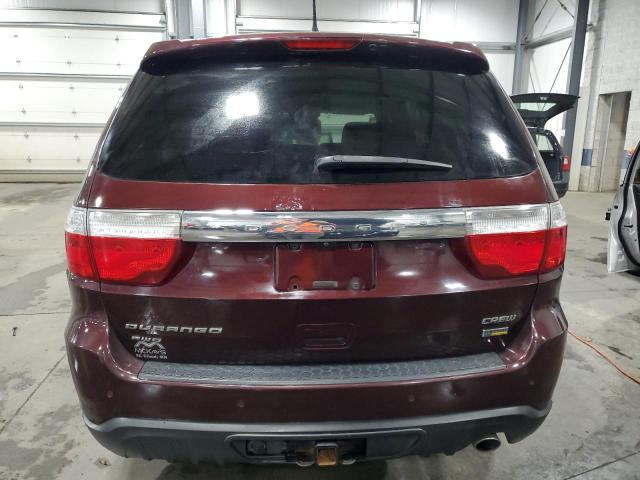 1C4RDJDG8CC318010 - 2012 DODGE DURANGO CREW MAROON photo 6