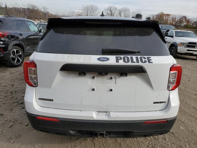 1FM5K8AB1MGA65558 - 2021 FORD EXPLORER POLICE INTERCEPTOR WHITE photo 6