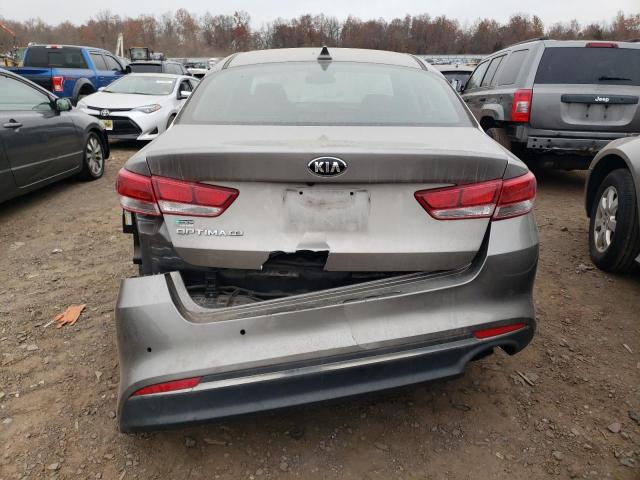 5XXGT4L37GG091490 - 2016 KIA OPTIMA LX GRAY photo 6