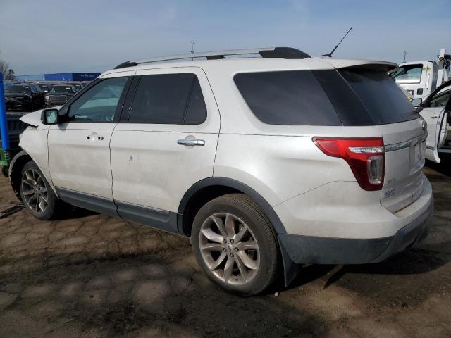 1FM5K8D85DGB61628 - 2013 FORD EXPLORER XLT WHITE photo 2