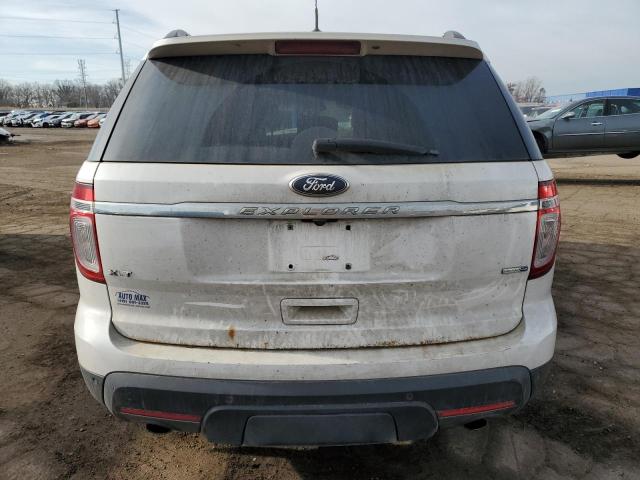 1FM5K8D85DGB61628 - 2013 FORD EXPLORER XLT WHITE photo 6