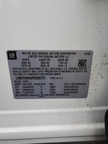 LRBFZNR46PD083731 - 2023 BUICK ENVISION ESSENCE თეთრი ფოტო 13