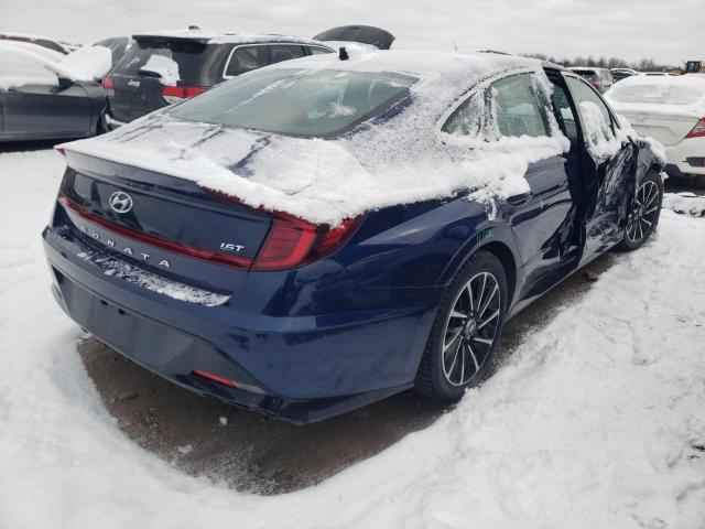 5NPEJ4J28LH039940 - 2020 HYUNDAI SONATA SEL PLUS BLUE photo 3