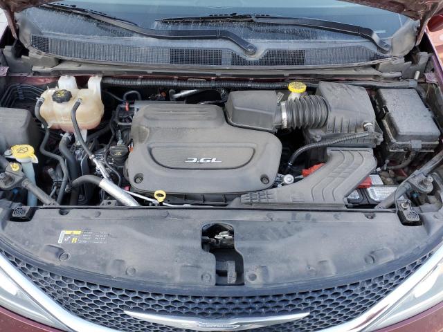 2C4RC1BG9HR747323 - 2017 CHRYSLER PACIFICA TOURING L MAROON photo 11