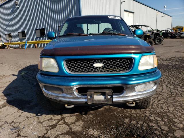 2FTDX08W7VCA82363 - 1997 FORD F150 BLUE photo 5