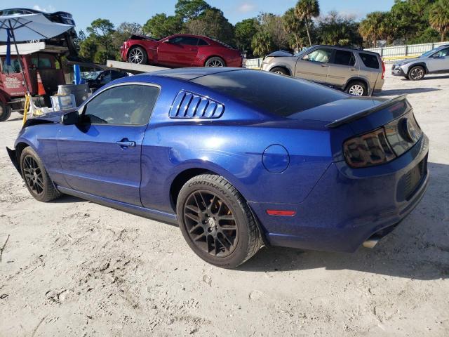 1ZVBP8AM1E5325347 - 2014 FORD MUSTANG BLUE photo 2