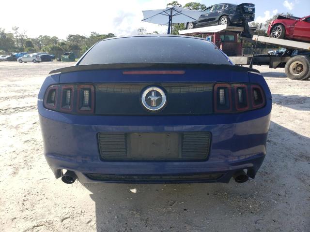 1ZVBP8AM1E5325347 - 2014 FORD MUSTANG BLUE photo 6