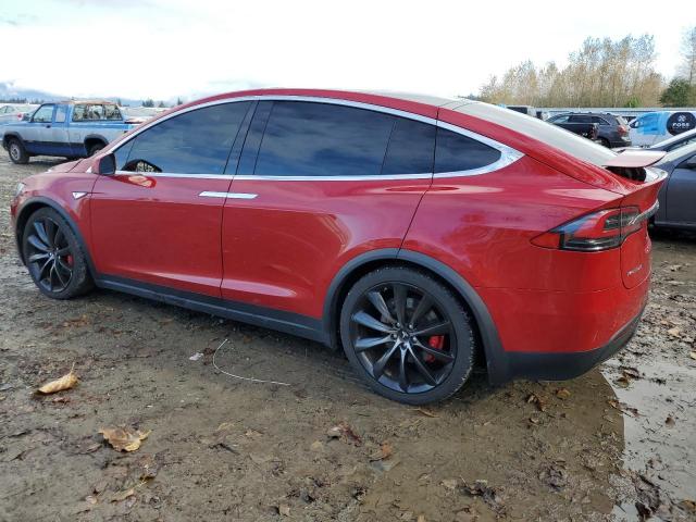 5YJXCBE46GF006099 - 2016 TESLA MODEL X RED photo 2