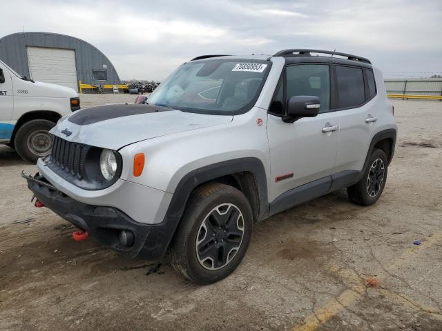 ZACCJBCT3GPE27012 - 2016 JEEP RENEGADE TRAILHAWK SILVER photo 1