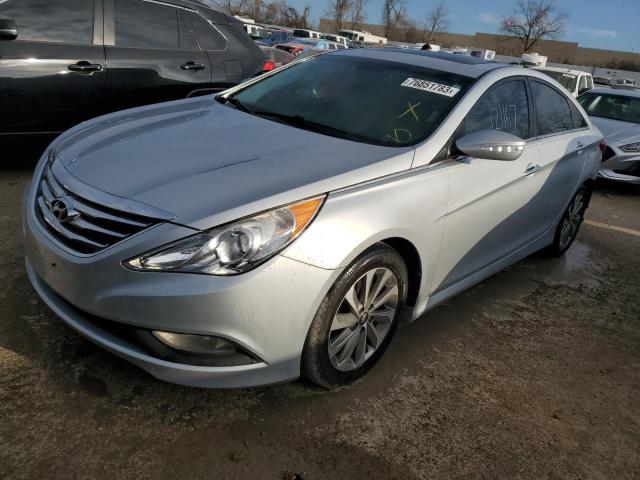 5NPEC4AB4EH894423 - 2014 HYUNDAI SONATA SE SILVER photo 1