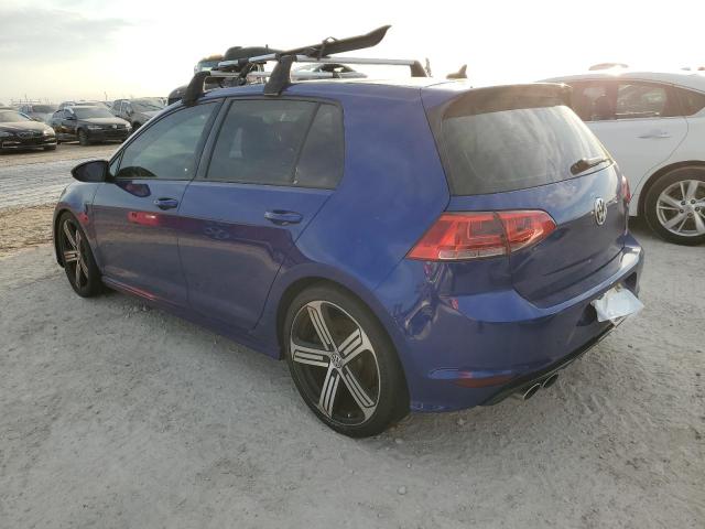 WVWLF7AU0GW236337 - 2016 VOLKSWAGEN GOLF R BLUE photo 2