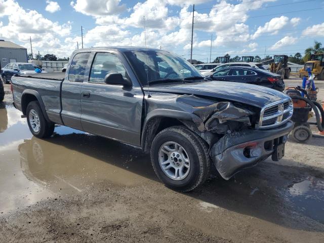 1D7GL32K34S541887 - 2004 DODGE DAKOTA SPORT GRAY photo 4