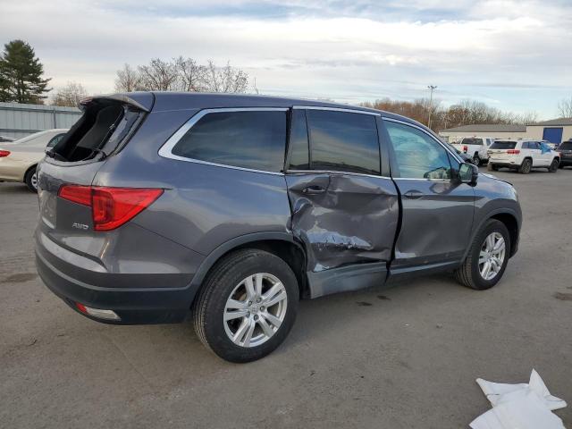 5FNYF6H56JB039778 - 2018 HONDA PILOT EXL GRAY photo 3