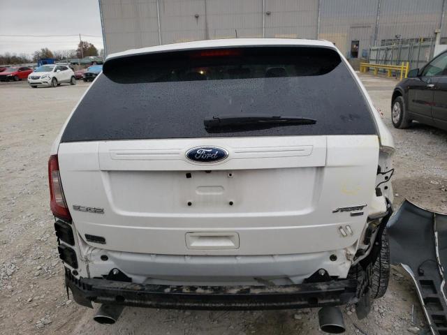 2FMDK4AK2DBC21182 - 2013 FORD EDGE SPORT WHITE photo 6