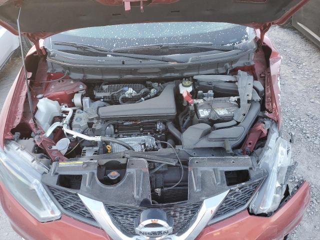 KNMAT2MT1GP701238 - 2016 NISSAN ROGUE S BURGUNDY photo 12