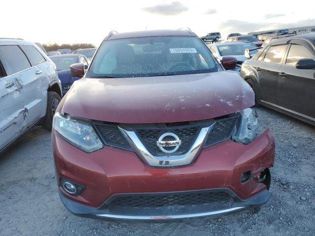 KNMAT2MT1GP701238 - 2016 NISSAN ROGUE S BURGUNDY photo 5