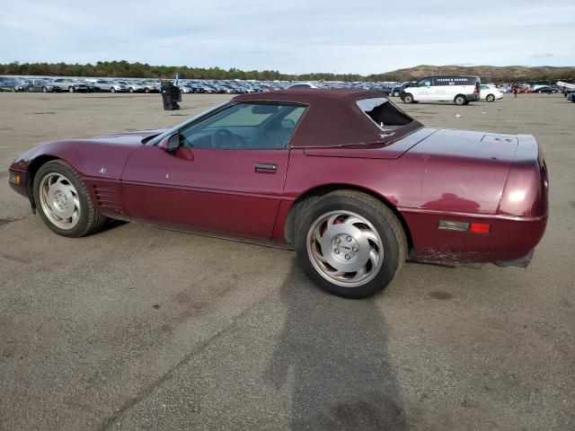 1G1YY33P7P5119756 - 1993 CHEVROLET CORVETTE BURGUNDY photo 2