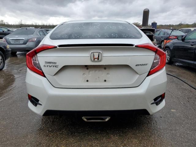 2HGFC2F88LH557380 - 2020 HONDA CIVIC SPORT WHITE photo 6