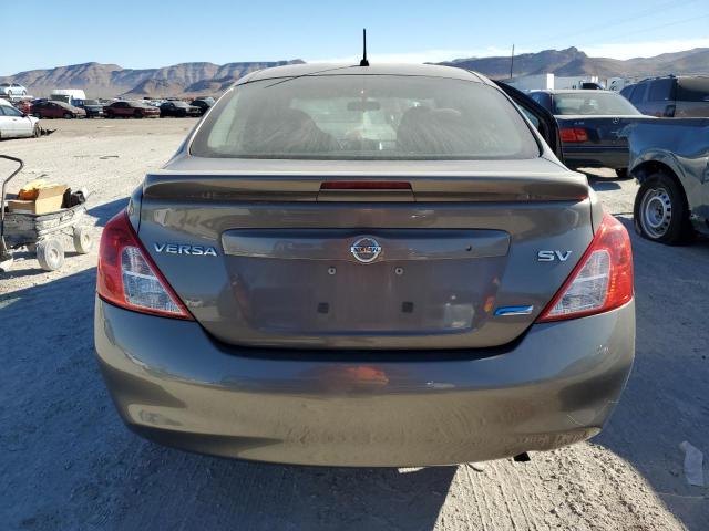 3N1CN7AP6EL828070 - 2014 NISSAN VERSA S GRAY photo 6