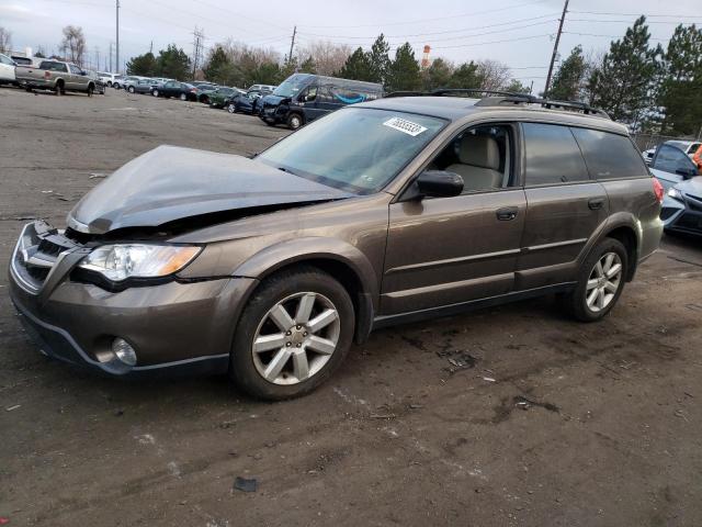 4S4BP61C697314977 - 2009 SUBARU OUTBACK 2.5I BROWN photo 1