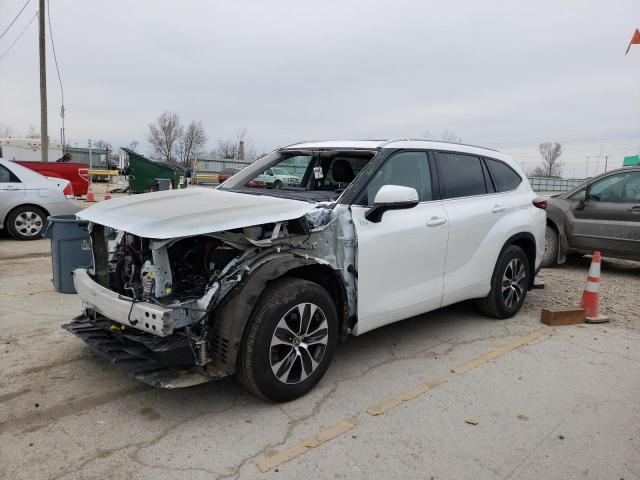 5TDHZRBH4NS172777 - 2022 TOYOTA HIGHLANDER XLE WHITE photo 1