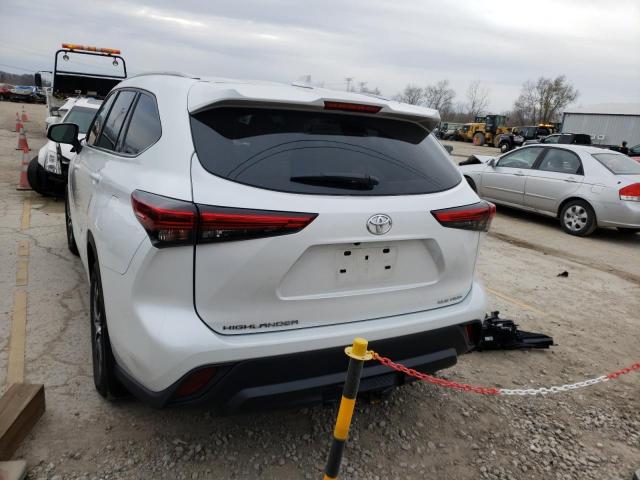 5TDHZRBH4NS172777 - 2022 TOYOTA HIGHLANDER XLE WHITE photo 6