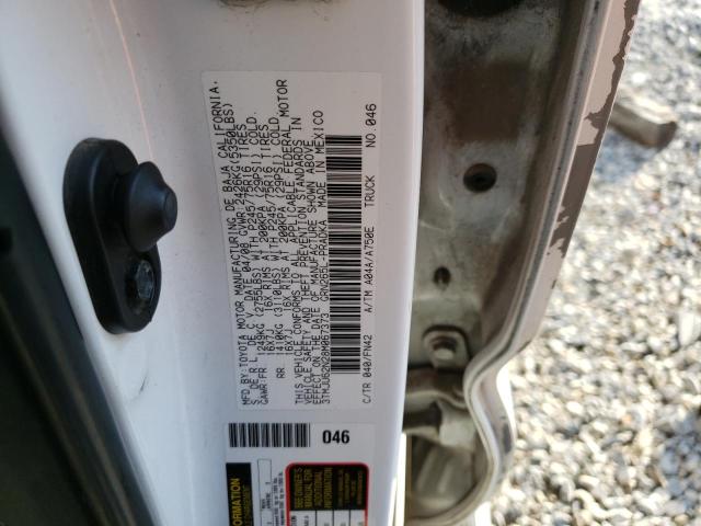 3TMJU62N28M067373 - 2008 TOYOTA TACOMA DOUBLE CAB PRERUNNER WHITE photo 12