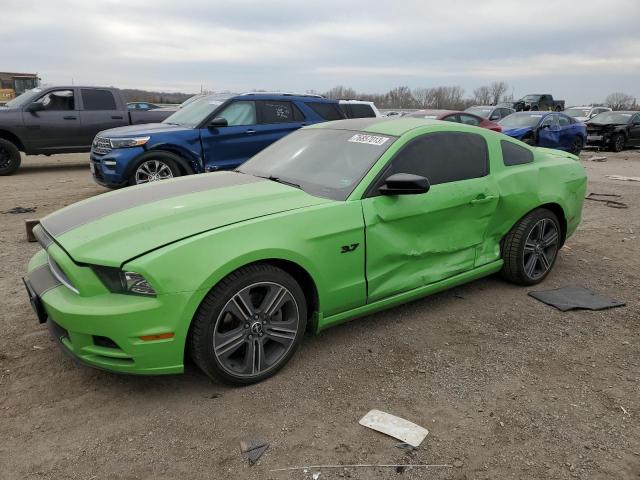 1ZVBP8AM0E5316008 - 2014 FORD MUSTANG GREEN photo 1