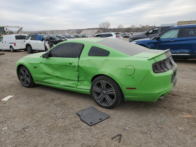 1ZVBP8AM0E5316008 - 2014 FORD MUSTANG GREEN photo 2