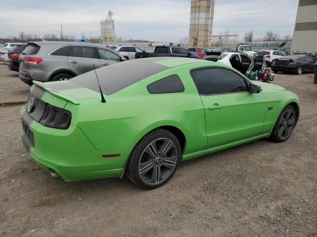 1ZVBP8AM0E5316008 - 2014 FORD MUSTANG GREEN photo 3