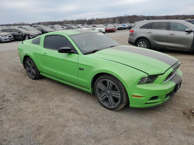 1ZVBP8AM0E5316008 - 2014 FORD MUSTANG GREEN photo 4