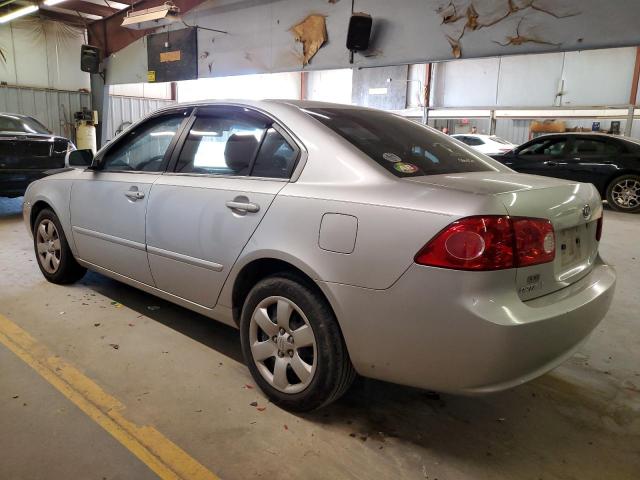 KNAGE123785235472 - 2008 KIA OPTIMA LX SILVER photo 2