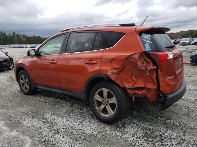 JTMRFREV0FD119988 - 2015 TOYOTA RAV4 XLE ORANGE photo 2