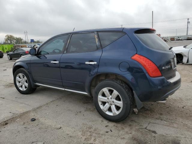 JN8AZ08T86W412704 - 2006 NISSAN MURANO SL BLUE photo 2