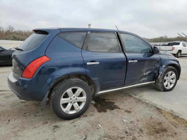 JN8AZ08T86W412704 - 2006 NISSAN MURANO SL BLUE photo 3