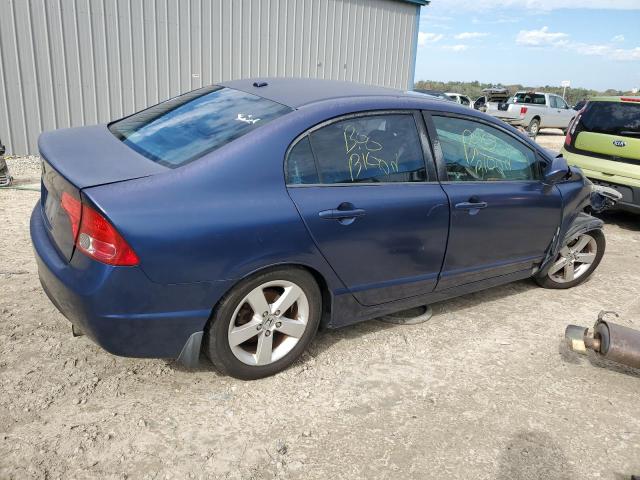 2HGFA16998H533363 - 2008 HONDA CIVIC EXL BLUE photo 3