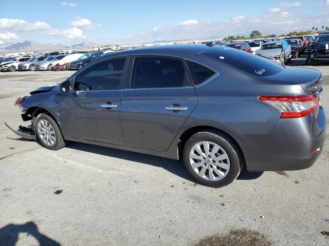 3N1AB7APXFL664209 - 2015 NISSAN SENTRA S GRAY photo 2