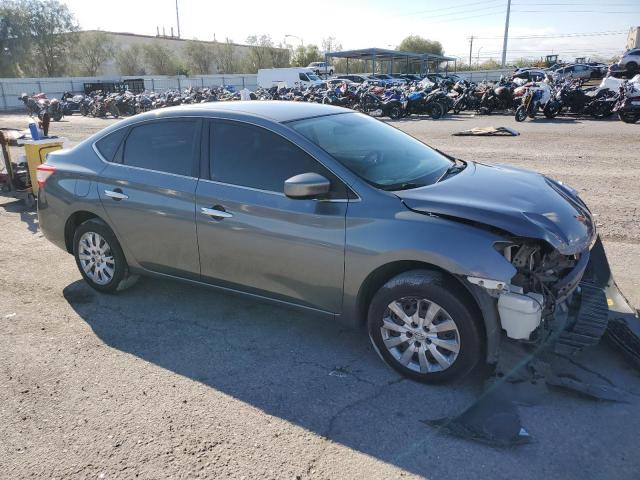 3N1AB7APXFL664209 - 2015 NISSAN SENTRA S GRAY photo 4