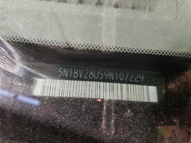 5N1BV28U59N107229 - 2009 NISSAN QUEST S SILVER photo 13