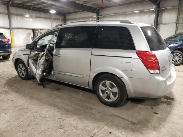 5N1BV28U59N107229 - 2009 NISSAN QUEST S SILVER photo 2