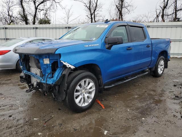 3GCPDBEK6NG655436 - 2022 CHEVROLET SILVERADO K1500 CUSTOM BLUE photo 1