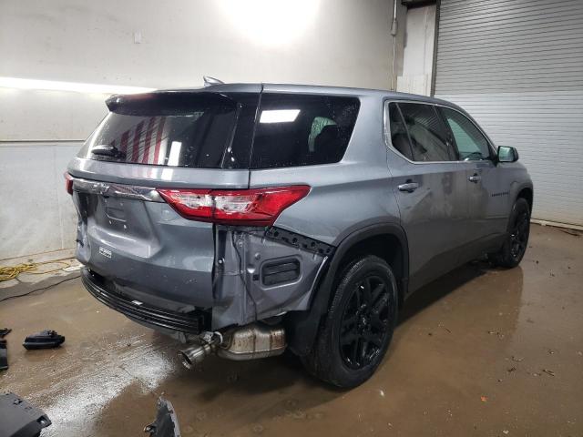 1GNERFKW8MJ235365 - 2021 CHEVROLET TRAVERSE LS GRAY photo 3