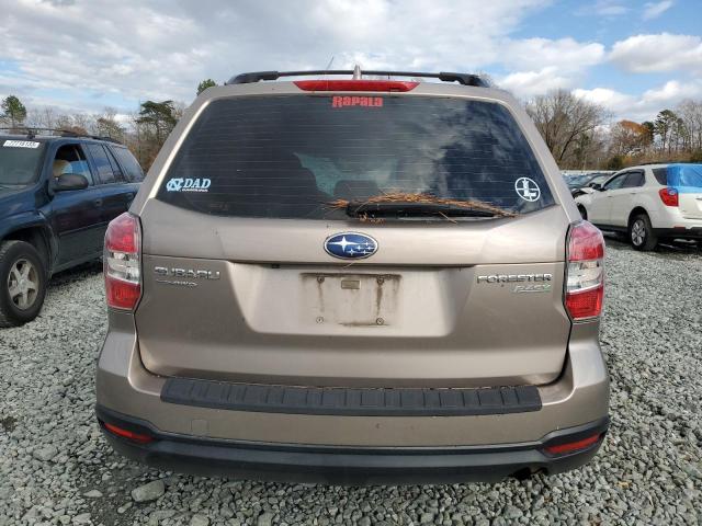 JF2SJABC1GH449770 - 2016 SUBARU FORESTER 2.5I TAN photo 6